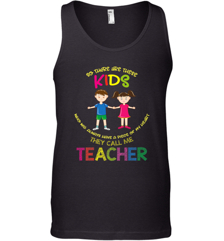 They Call Me Teacher School Kids Fun Appreciation Men's Tank Top Men's Tank Top / Black / XS Men's Tank Top - FordPhuMy