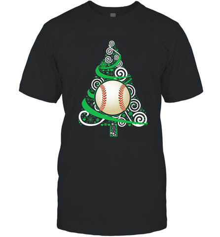 Christmas Tree Funny Cool Baseball Christmas Gifts Sports Men's T-Shirt Men's T-Shirt / Black / S Men's T-Shirt - FordPhuMy