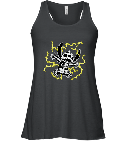 Disney Stitch Skeleton Halloween Women's Racerback Tank Women's Racerback Tank / Black / XS Women's Racerback Tank - FordPhuMy