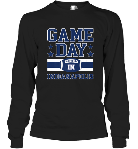 NFL Indianapolis Game Day Football Home Team Long Sleeve T-Shirt Long Sleeve T-Shirt / Black / S Long Sleeve T-Shirt - FordPhuMy