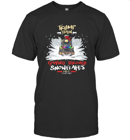 Trump Train 2020 Plow snowflakes Christmas Men's T-Shirt Men's T-Shirt / Black / S Men's T-Shirt - FordPhuMy
