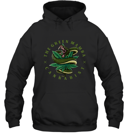The Green Mamba, Cannabist, Weed Grower Pot Smoker Hooded Sweatshirt Hooded Sweatshirt / Black / S Hooded Sweatshirt - FordPhuMy