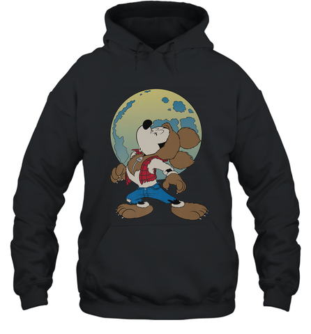 Disney Mickey Mouse Werewolf Halloween Costume Hooded Sweatshirt Hooded Sweatshirt / Black / S Hooded Sweatshirt - FordPhuMy
