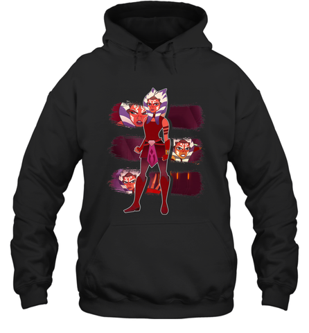 Star Wars Forces of Destiny Ahsoka Panels Hooded Sweatshirt Hooded Sweatshirt / Black / S Hooded Sweatshirt - FordPhuMy