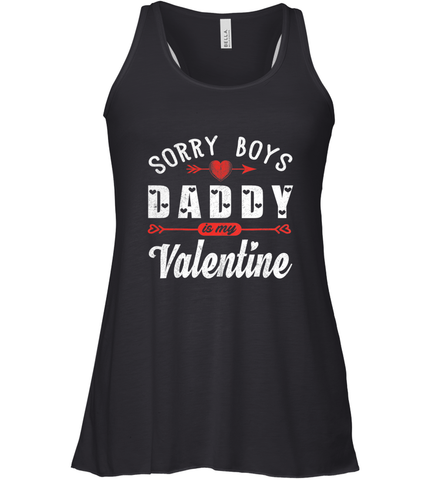 Funny Valentine's Day Present For Your Little Girl, Daughter Women's Racerback Tank Women's Racerback Tank / Black / XS Women's Racerback Tank - FordPhuMy