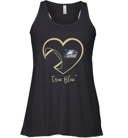 Georgia Southern Eagles Football Inside Heart Team Women's Racerback Tank Women's Racerback Tank / Black / XS Women's Racerback Tank - FordPhuMy