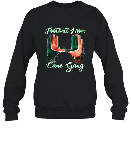 Football mom cane gang 2 Crewneck Sweatshirt Crewneck Sweatshirt / Black / S Crewneck Sweatshirt - FordPhuMy