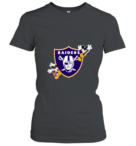 Nfl Oakland Raiders Champion Mickey Mouse Women's T-Shirt Women's T-Shirt / Black / S Women's T-Shirt - FordPhuMy
