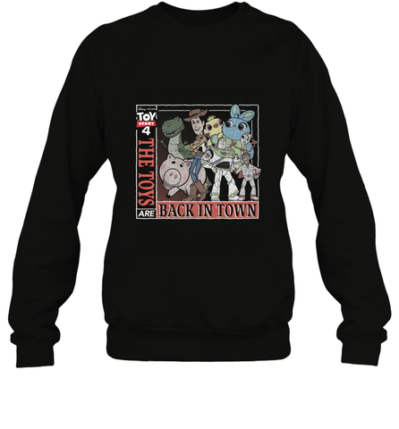 Disney Pixar Toy Story 4 Toys Are Back In Town Crewneck Sweatshirt Crewneck Sweatshirt / Black / S Crewneck Sweatshirt - FordPhuMy