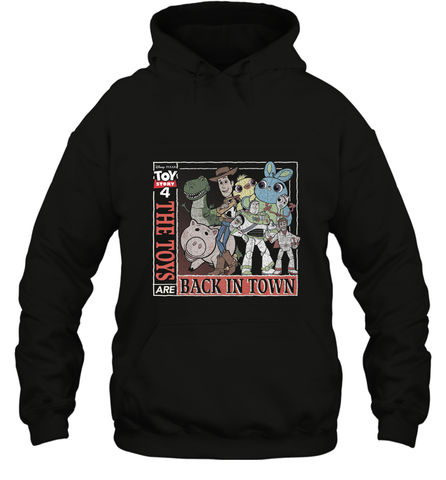 Disney Pixar Toy Story 4 Toys Are Back In Town Hooded Sweatshirt Hooded Sweatshirt / Black / S Hooded Sweatshirt - FordPhuMy