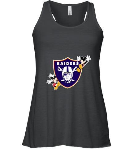 Nfl Oakland Raiders Champion Mickey Mouse Women's Racerback Tank Women's Racerback Tank / Black / XS Women's Racerback Tank - FordPhuMy
