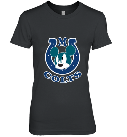 Nfl Colts Champion Mickey Mouse Team Women's Premium T-Shirt Women's Premium T-Shirt / Black / XS Women's Premium T-Shirt - FordPhuMy