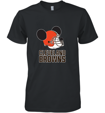 Nfl Cleveland Browns Mickey Mouse Team Men's Premium T-Shirt Men's Premium T-Shirt / Black / XS Men's Premium T-Shirt - FordPhuMy