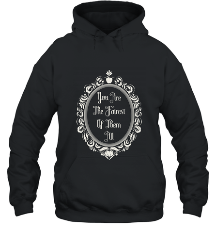 Disney Snow White You're The Fairest Mirror Hooded Sweatshirt Hooded Sweatshirt / Black / S Hooded Sweatshirt - FordPhuMy