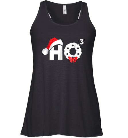 Santa HO HO3 Cubed Funny Christmas Women's Racerback Tank Women's Racerback Tank / Black / XS Women's Racerback Tank - FordPhuMy