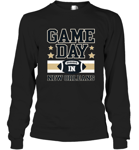 NFL New Orleans La. Game Day Football Home Team Long Sleeve T-Shirt Long Sleeve T-Shirt / Black / S Long Sleeve T-Shirt - FordPhuMy