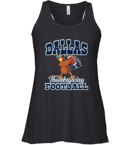 Dallas Thanksgiving Day Funny Turkey Playing Texas Football Premium T Shirt Women's Racerback Tank Women's Racerback Tank / Black / XS Women's Racerback Tank - FordPhuMy