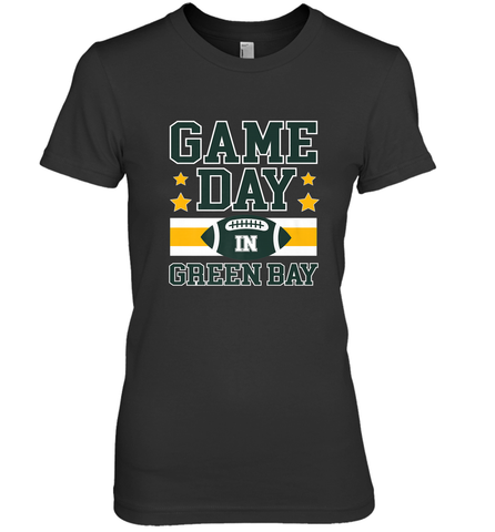 NFL Green Bay WI. Game Day Football Home Team Women's Premium T-Shirt Women's Premium T-Shirt / Black / XS Women's Premium T-Shirt - FordPhuMy