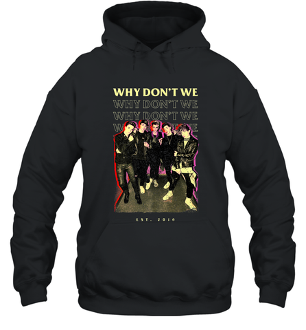Why Don't We Vintage Rockers Hooded Sweatshirt Hooded Sweatshirt / Black / S Hooded Sweatshirt - FordPhuMy
