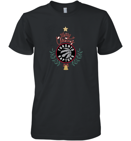 NBA Toronto Raptors Logo merry Christmas gilf Men's Premium T-Shirt Men's Premium T-Shirt / Black / XS Men's Premium T-Shirt - FordPhuMy