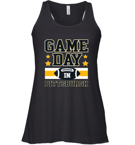 NFL Pittsburgh PA. Game Day Football Home Team Women's Racerback Tank Women's Racerback Tank / Black / XS Women's Racerback Tank - FordPhuMy