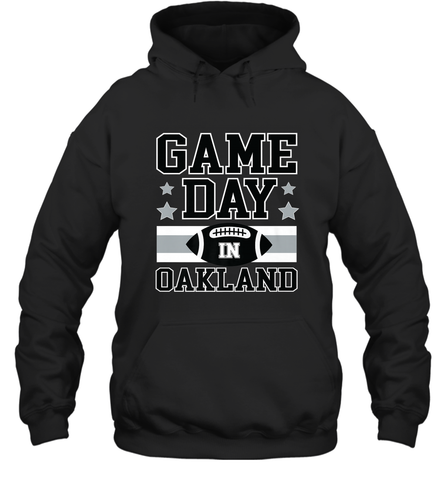 NFL Oakland Game Day Football Home Team Hooded Sweatshirt Hooded Sweatshirt / Black / S Hooded Sweatshirt - FordPhuMy