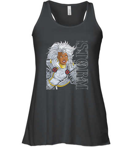Marvel X Men They Call Me Storm 90s Retro Women's Racerback Tank Women's Racerback Tank / Black / XS Women's Racerback Tank - FordPhuMy