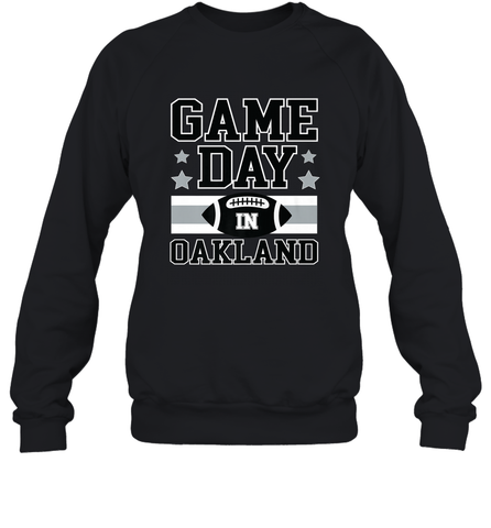 NFL Oakland Game Day Football Home Team Crewneck Sweatshirt Crewneck Sweatshirt / Black / S Crewneck Sweatshirt - FordPhuMy