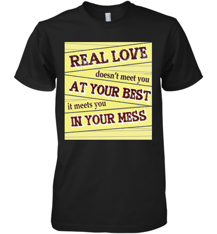 Real love funny quotes for valentine (2) Men's Premium T-Shirt Men's Premium T-Shirt / Black / XS Men's Premium T-Shirt - FordPhuMy