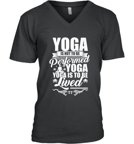 Yoga is More Than Yoga It's a Lifestyle Men's V-Neck Men's V-Neck / Black / S Men's V-Neck - FordPhuMy