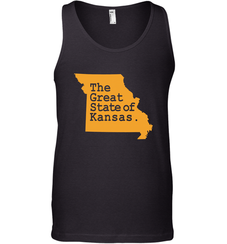 The Great State Of Kansas Men's Tank Top Men's Tank Top / Black / XS Men's Tank Top - FordPhuMy