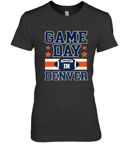 NFL Denver Co Game Day Football Home Team Colors Women's Premium T-Shirt Women's Premium T-Shirt / Black / XS Women's Premium T-Shirt - FordPhuMy