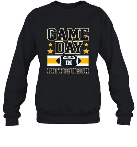 NFL Pittsburgh PA. Game Day Football Home Team Crewneck Sweatshirt Crewneck Sweatshirt / Black / S Crewneck Sweatshirt - FordPhuMy