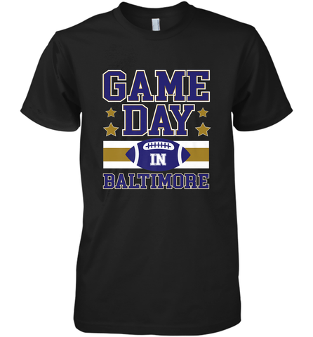 NFL Baltimore MD. Game Day Football Home Team Men's Premium T-Shirt Men's Premium T-Shirt / Black / XS Men's Premium T-Shirt - FordPhuMy