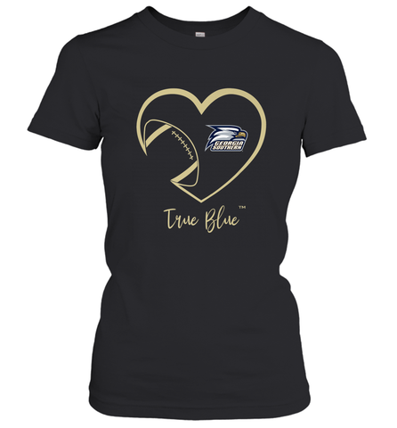 Georgia Southern Eagles Football Inside Heart Team Women's T-Shirt Women's T-Shirt / Black / S Women's T-Shirt - FordPhuMy