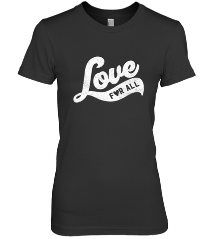 Cute Love Valentines Day Retro Vintage Top Women's Premium T-Shirt Women's Premium T-Shirt / Black / XS Women's Premium T-Shirt - FordPhuMy