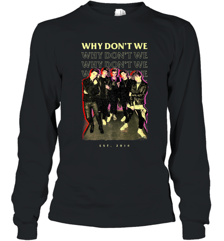 Why Don't We Vintage Rockers Long Sleeve T-Shirt Long Sleeve T-Shirt / Black / S Long Sleeve T-Shirt - FordPhuMy