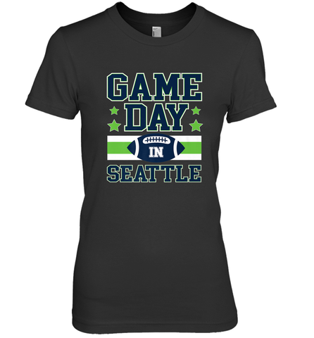 NFL Seattle Wa. Game Day Football Home Team Women's Premium T-Shirt Women's Premium T-Shirt / Black / XS Women's Premium T-Shirt - FordPhuMy