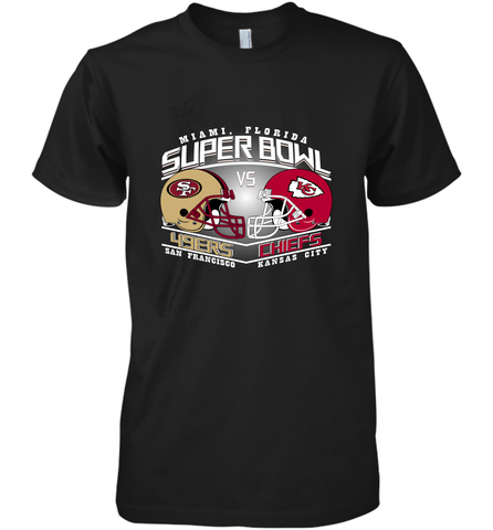 NFL Super bowl San Francisco 49ers vs. Kansas City Chiefs Men's Premium T-Shirt Men's Premium T-Shirt / Black / XS Men's Premium T-Shirt - FordPhuMy