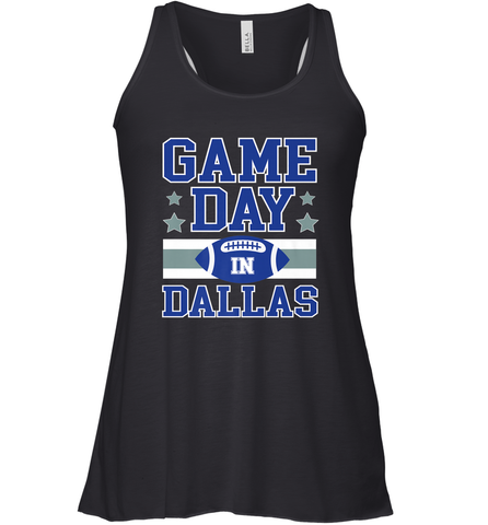 NFL Dallas Texas Game Day Football Home Team Women's Racerback Tank Women's Racerback Tank / Black / XS Women's Racerback Tank - FordPhuMy