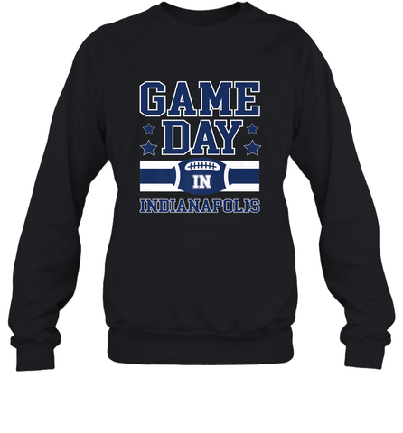 NFL Indianapolis Game Day Football Home Team Crewneck Sweatshirt Crewneck Sweatshirt / Black / S Crewneck Sweatshirt - FordPhuMy