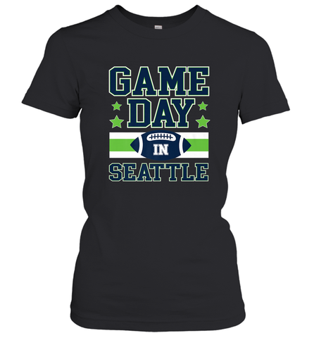 NFL Seattle Wa. Game Day Football Home Team Women's T-Shirt Women's T-Shirt / Black / S Women's T-Shirt - FordPhuMy