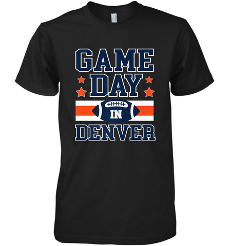 NFL Denver Co Game Day Football Home Team Colors Men's Premium T-Shirt Men's Premium T-Shirt / Black / XS Men's Premium T-Shirt - FordPhuMy
