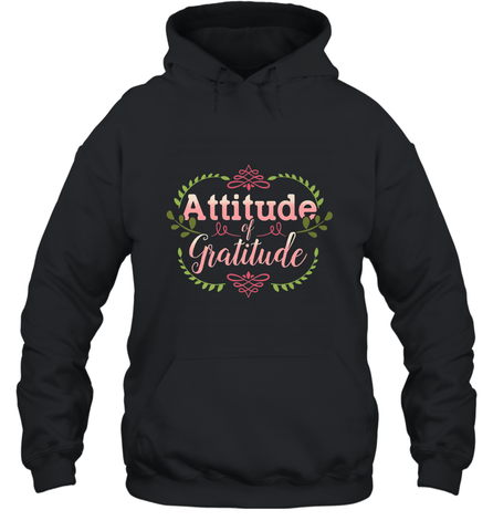 Practice Gratitude and Celebrate Recovery Hooded Sweatshirt Hooded Sweatshirt / Black / S Hooded Sweatshirt - FordPhuMy