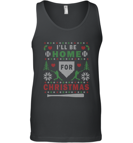 Premium Baseball Ugly Christmas Sweater Pattern Men's Tank Top Men's Tank Top / Black / XS Men's Tank Top - FordPhuMy
