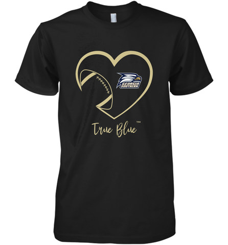 Georgia Southern Eagles Football Inside Heart Team Men's Premium T-Shirt Men's Premium T-Shirt / Black / XS Men's Premium T-Shirt - FordPhuMy