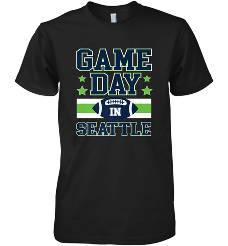 NFL Seattle Wa. Game Day Football Home Team Men's Premium T-Shirt Men's Premium T-Shirt / Black / XS Men's Premium T-Shirt - FordPhuMy