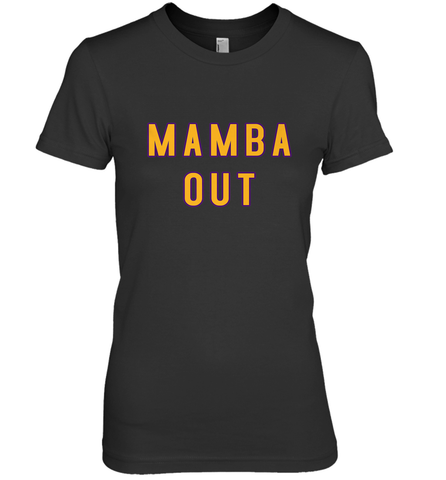 Mamba Out Limited Edition Farewell Tribute Women's Premium T-Shirt Women's Premium T-Shirt / Black / XS Women's Premium T-Shirt - FordPhuMy