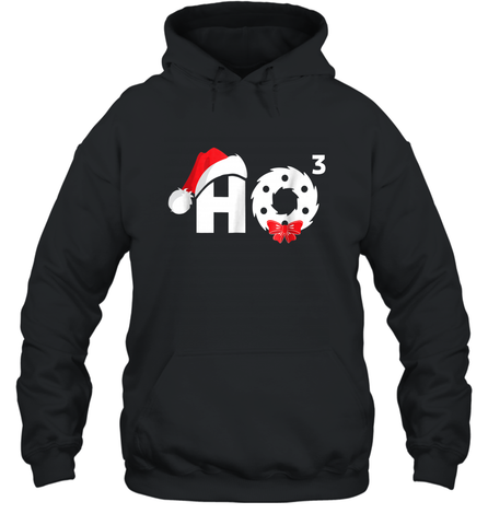 Santa HO HO3 Cubed Funny Christmas Hooded Sweatshirt Hooded Sweatshirt / Black / S Hooded Sweatshirt - FordPhuMy