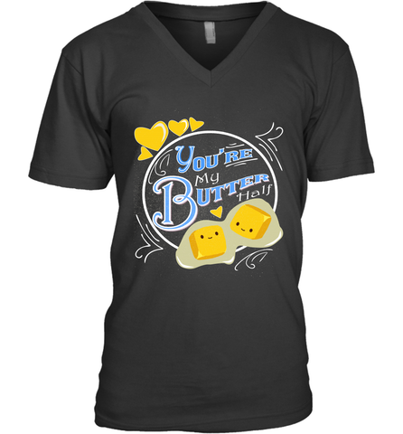 You Are My Butter Half Funny Men's V-Neck Men's V-Neck / Black / S Men's V-Neck - FordPhuMy